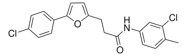 N-(3-CHLORO-4-METHYLPHENYL)-3-(5-(4-CHLOROPHENYL)-2-FURYL)PROPANAMIDE AldrichCPR