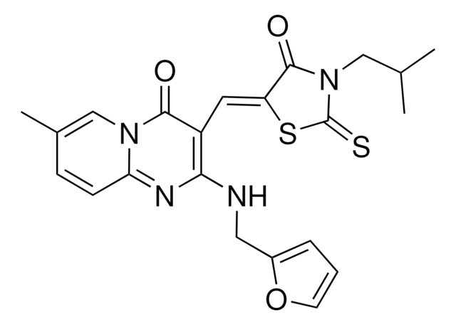 2-[(2-FURYLMETHYL)AMINO]-3-[(Z)-(3-ISOBUTYL-4-OXO-2-THIOXO-1,3-THIAZOLIDIN-5-YLIDENE)METHYL]-7-METHYL-4H-PYRIDO[1,2-A]PYRIMIDIN-4-ONE AldrichCPR