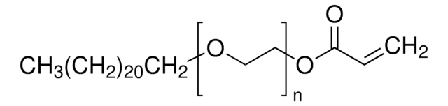 Poly(ethylene glycol) behenyl ether methacrylate solution average Mn ~1,500, 50&#160;wt. % in methacrylic acid/water, contains 1000&#160;ppm MEHQ as stabilizer, 25% water