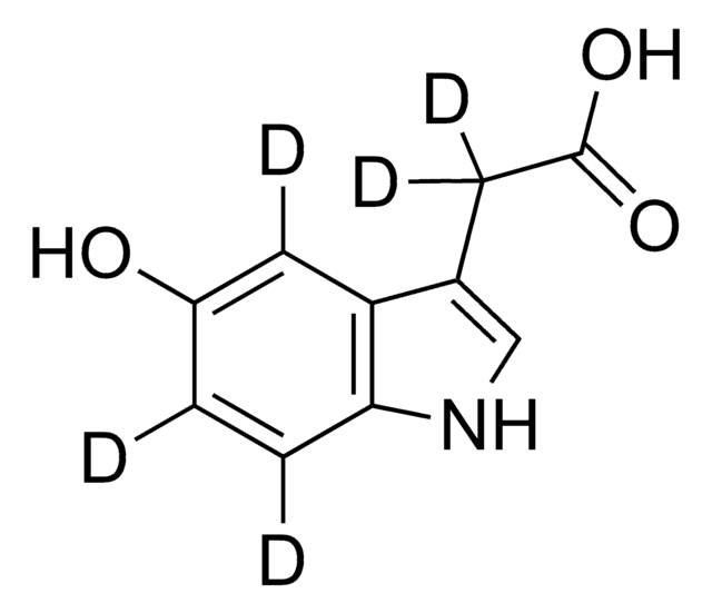 5-Hydroxyindole-4,6,7-D3-3-acetic-D2 Acid solution 100&#160;&#956;g/mL in methanol, ampule of 1&#160;mL, certified reference material, Cerilliant&#174;