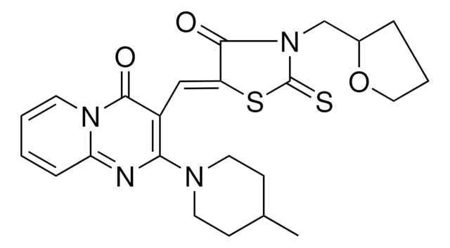 2-(4-METHYL-1-PIPERIDINYL)-3-{(Z)-[4-OXO-3-(TETRAHYDRO-2-FURANYLMETHYL)-2-THIOXO-1,3-THIAZOLIDIN-5-YLIDENE]METHYL}-4H-PYRIDO[1,2-A]PYRIMIDIN-4-ONE AldrichCPR