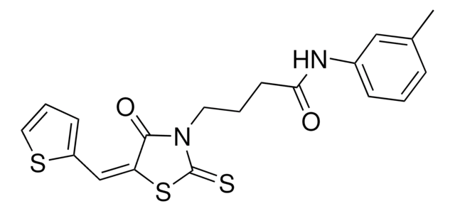 N-(3-METHYLPHENYL)-4-[(5E)-4-OXO-5-(2-THIENYLMETHYLENE)-2-THIOXO-1,3-THIAZOLIDIN-3-YL]BUTANAMIDE AldrichCPR