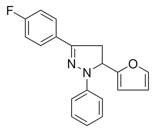 3-(4-FLUOROPHENYL)-5-(2-FURYL)-1-PHENYL-4,5-DIHYDRO-1H-PYRAZOLE AldrichCPR