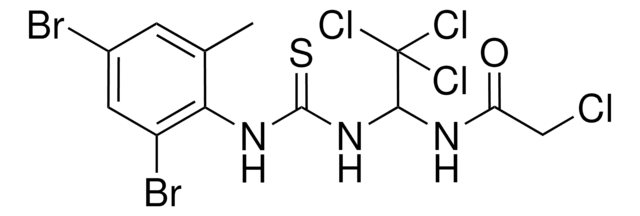 2-CHLORO-N-(2,2,2-TRICHLORO-1-{[(2,4-DIBROMO-6-METHYLANILINO)CARBOTHIOYL]AMINO}ETHYL)ACETAMIDE AldrichCPR