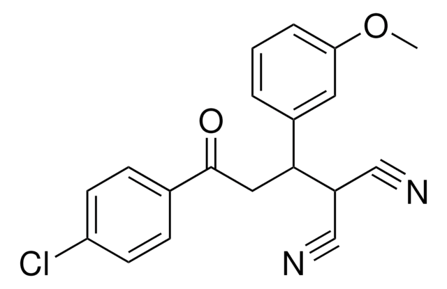 2-(3-(4-CHLOROPHENYL)-1-(3-METHOXYPHENYL)-3-OXOPROPYL)MALONONITRILE AldrichCPR