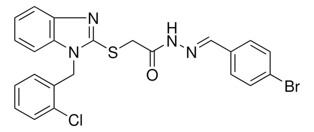 N'-(4-BR-BENZYLIDENE)2((1-(2-CL-BENZYL)-1H-BENZIMIDAZOL-2-YL)THIO)ACETOHYDRAZIDE AldrichCPR