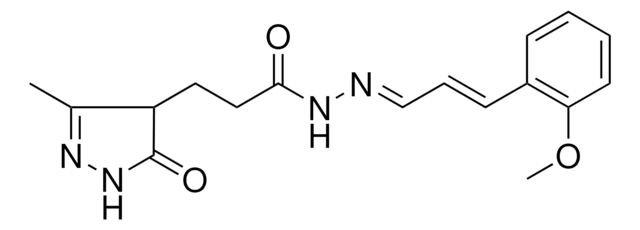 N'-[(E,2E)-3-(2-METHOXYPHENYL)-2-PROPENYLIDENE]-3-(3-METHYL-5-OXO-4,5-DIHYDRO-1H-PYRAZOL-4-YL)PROPANOHYDRAZIDE AldrichCPR