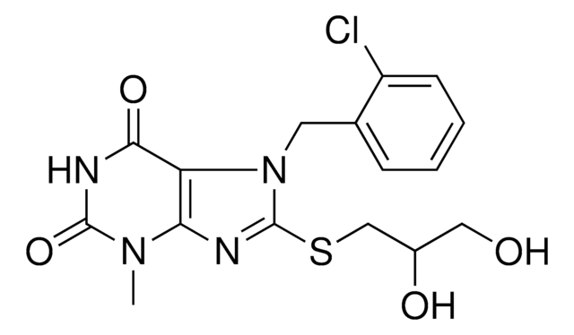 7-(2-CL-BENZYL)8-((2,3-DIHYDROXYPROPYL)THIO)3-ME-3,7-DIHYDRO-1H-PURINE-2,6-DIONE AldrichCPR