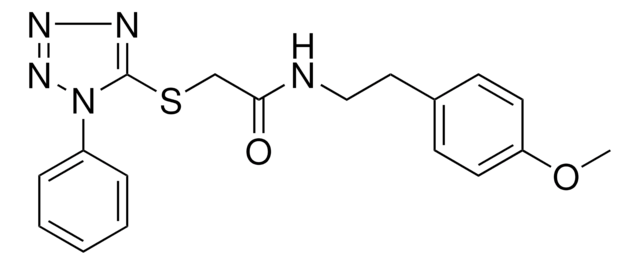 N-(2-(4-METHOXYPHENYL)ETHYL)-2-((1-PHENYL-1H-TETRAAZOL-5-YL)THIO)ACETAMIDE AldrichCPR