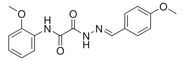 2-(2-(4-METHOXYBENZYLIDENE)HYDRAZINO)-N-(2-METHOXYPHENYL)-2-OXOACETAMIDE AldrichCPR