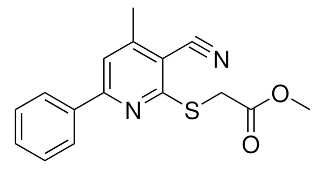 (3-CYANO-4-METHYL-6-PHENYL-PYRIDIN-2-YLSULFANYL)-ACETIC ACID METHYL ESTER AldrichCPR