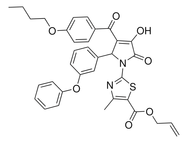 ALLYL 2-[3-(4-BUTOXYBENZOYL)-4-HYDROXY-5-OXO-2-(3-PHENOXYPHENYL)-2,5-DIHYDRO-1H-PYRROL-1-YL]-4-METHYL-1,3-THIAZOLE-5-CARBOXYLATE AldrichCPR