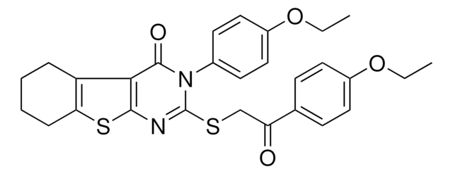 3-(4-ETHOXYPHENYL)-2-{[2-(4-ETHOXYPHENYL)-2-OXOETHYL]SULFANYL}-5,6,7,8-TETRAHYDRO[1]BENZOTHIENO[2,3-D]PYRIMIDIN-4(3H)-ONE AldrichCPR