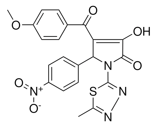 3-HYDROXY-4-(4-METHOXYBENZOYL)-1-(5-METHYL-1,3,4-THIADIAZOL-2-YL)-5-(4-NITROPHENYL)-1,5-DIHYDRO-2H-PYRROL-2-ONE AldrichCPR