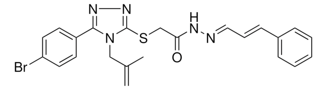 2-{[5-(4-BROMOPHENYL)-4-(2-METHYL-2-PROPENYL)-4H-1,2,4-TRIAZOL-3-YL]SULFANYL}-N'-[(E,2E)-3-PHENYL-2-PROPENYLIDENE]ACETOHYDRAZIDE AldrichCPR