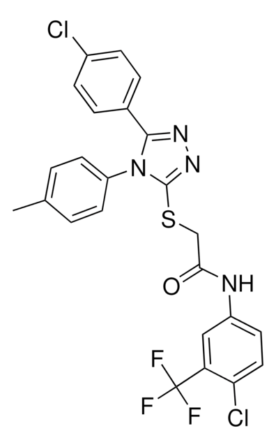 2-{[5-(4-CHLOROPHENYL)-4-(4-METHYLPHENYL)-4H-1,2,4-TRIAZOL-3-YL]SULFANYL}-N-[4-CHLORO-3-(TRIFLUOROMETHYL)PHENYL]ACETAMIDE AldrichCPR