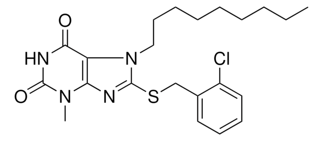 8-(2-CHLORO-BENZYLSULFANYL)-3-METHYL-7-NONYL-3,7-DIHYDRO-PURINE-2,6-DIONE AldrichCPR