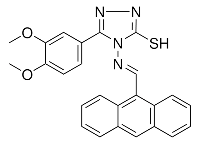 4-{[(E)-9-ANTHRYLMETHYLIDENE]AMINO}-5-(3,4-DIMETHOXYPHENYL)-4H-1,2,4-TRIAZOLE-3-THIOL AldrichCPR