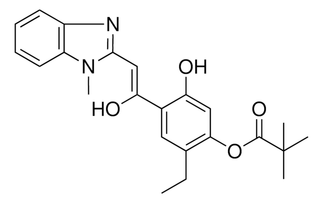 2-ET-5-HO-4-(1-HYDROXY-2-(1-METHYL-1H-BENZIMIDAZOL-2-YL)VINYL)PHENYL PIVALATE AldrichCPR