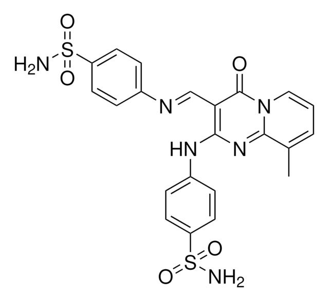 4-{[3-((E)-{[4-(AMINOSULFONYL)PHENYL]IMINO}METHYL)-9-METHYL-4-OXO-4H-PYRIDO[1,2-A]PYRIMIDIN-2-YL]AMINO}BENZENESULFONAMIDE AldrichCPR