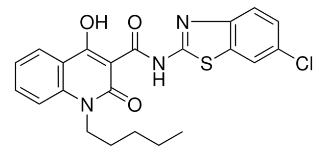 N-(6-CL-1,3-BENZOTHIAZOL-2-YL)-4-HO-2-OXO-1-PENTYL-1,2-2H-3-QUINOLINECARBOXAMIDE AldrichCPR