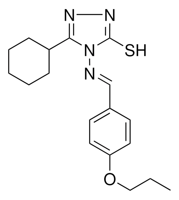 5-CYCLOHEXYL-4-((4-PROPOXYBENZYLIDENE)AMINO)-4H-1,2,4-TRIAZOLE-3-THIOL AldrichCPR