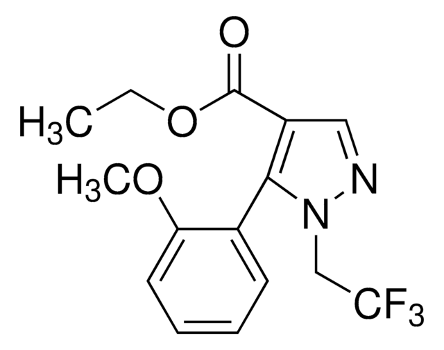 Ethyl 5-(2-methoxyphenyl)-1-(2,2,2-trifluoroethyl)-1H-pyrazole-4-carboxylate