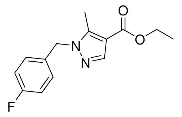 Ethyl 1-(4-fluorobenzyl)-5-methyl-1H-pyrazole-4-carboxylate AldrichCPR