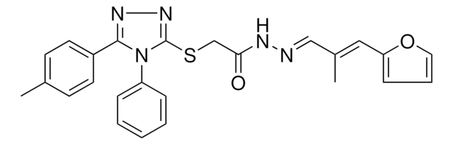 N'-[(E,2E)-3-(2-FURYL)-2-METHYL-2-PROPENYLIDENE]-2-{[5-(4-METHYLPHENYL)-4-PHENYL-4H-1,2,4-TRIAZOL-3-YL]SULFANYL}ACETOHYDRAZIDE AldrichCPR