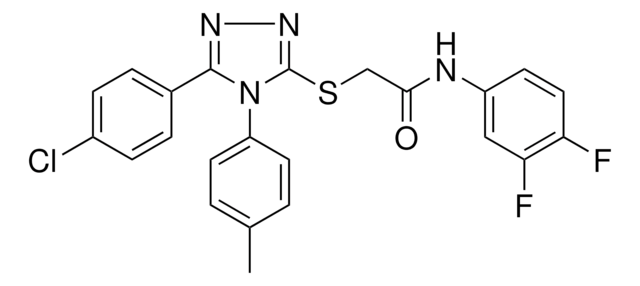 2-{[5-(4-CHLOROPHENYL)-4-(4-METHYLPHENYL)-4H-1,2,4-TRIAZOL-3-YL]SULFANYL}-N-(3,4-DIFLUOROPHENYL)ACETAMIDE AldrichCPR