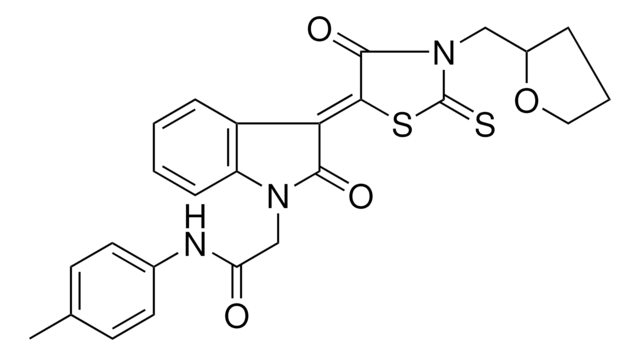 N-(4-METHYLPHENYL)-2-{(3Z)-2-OXO-3-[4-OXO-3-(TETRAHYDRO-2-FURANYLMETHYL)-2-THIOXO-1,3-THIAZOLIDIN-5-YLIDENE]-2,3-DIHYDRO-1H-INDOL-1-YL}ACETAMIDE AldrichCPR