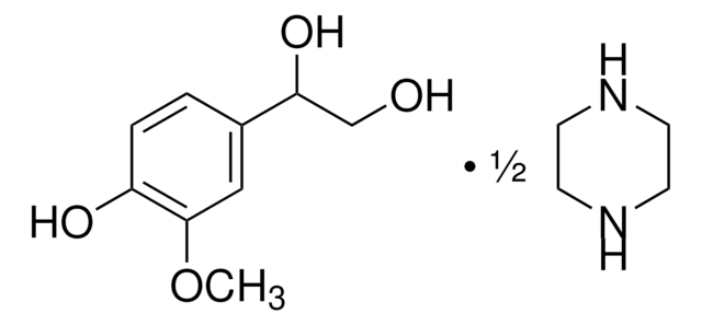 4-ヒドロキシ-3-メトキシフェニルグリコール ヘミピペラジニウム塩 &#8805;98.0% (HPLC)