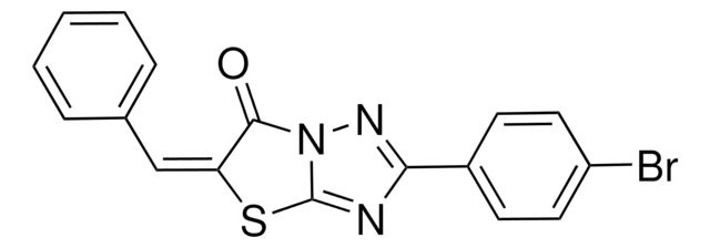 5-BENZYLIDENE-2-(4-BROMOPHENYL)(1,3)THIAZOLO(3,2-B)(1,2,4)TRIAZOL-6(5H)-ONE AldrichCPR