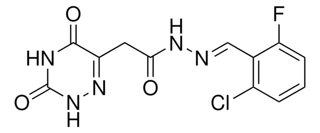 N'-[(E)-(2-CHLORO-6-FLUOROPHENYL)METHYLIDENE]-2-(3,5-DIOXO-2,3,4,5-TETRAHYDRO-1,2,4-TRIAZIN-6-YL)ACETOHYDRAZIDE AldrichCPR