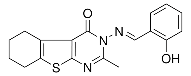 3-{[(E)-(2-HYDROXYPHENYL)METHYLIDENE]AMINO}-2-METHYL-5,6,7,8-TETRAHYDRO[1]BENZOTHIENO[2,3-D]PYRIMIDIN-4(3H)-ONE AldrichCPR