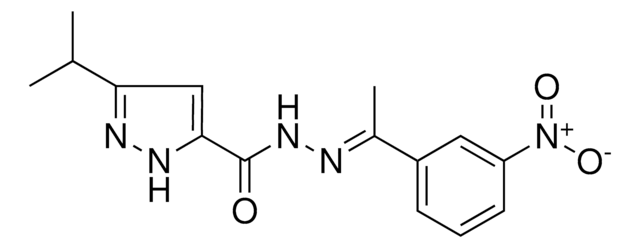 3-ISOPROPYL-N'-(1-(3-NITROPHENYL)ETHYLIDENE)-1H-PYRAZOLE-5-CARBOHYDRAZIDE AldrichCPR