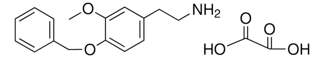 2-(4-BENZYLOXY-3-METHOXY-PHENYL)-ETHYLAMINE, OXALIC ACID AldrichCPR