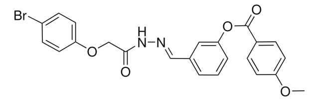 3-(2-((4-BROMOPHENOXY)ACETYL)CARBOHYDRAZONOYL)PHENYL 4-METHOXYBENZOATE AldrichCPR