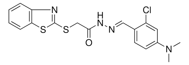 2-(1,3-BENZOTHIAZOL-2-YLSULFANYL)-N'-{(E)-[2-CHLORO-4-(DIMETHYLAMINO)PHENYL]METHYLIDENE}ACETOHYDRAZIDE AldrichCPR