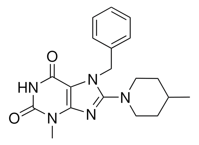 7-BENZYL-3-METHYL-8-(4-METHYL-1-PIPERIDINYL)-3,7-DIHYDRO-1H-PURINE-2,6-DIONE AldrichCPR