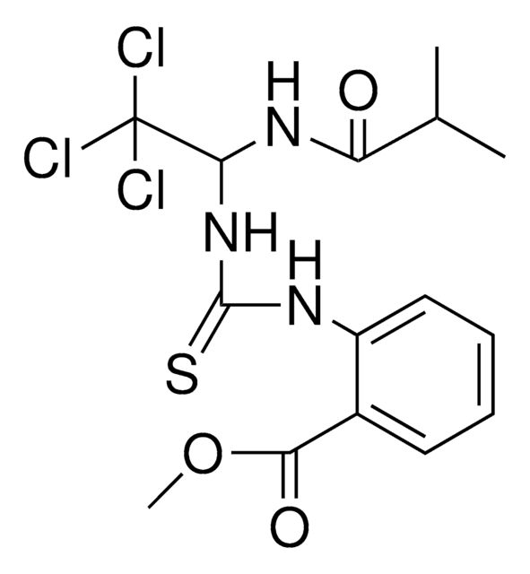 2-(3-(2,2,2-TRICHLORO-1-ISOBUTYRYLAMINO-ET)-THIOUREIDO)-BENZOIC ACID ME ESTER AldrichCPR