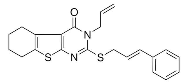 3-ALLYL-2-{[(2E)-3-PHENYL-2-PROPENYL]SULFANYL}-5,6,7,8-TETRAHYDRO[1]BENZOTHIENO[2,3-D]PYRIMIDIN-4(3H)-ONE AldrichCPR