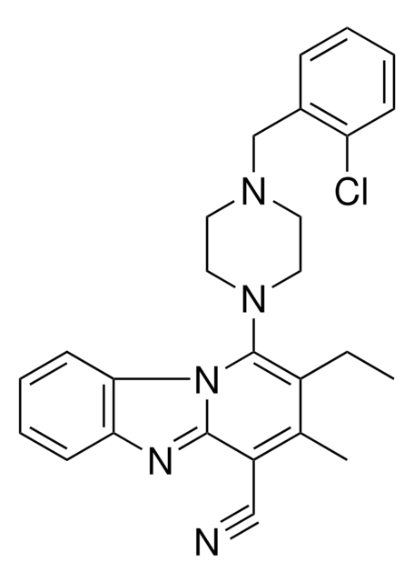 1-[4-(2-CHLOROBENZYL)-1-PIPERAZINYL]-2-ETHYL-3-METHYLPYRIDO[1,2-A]BENZIMIDAZOLE-4-CARBONITRILE AldrichCPR