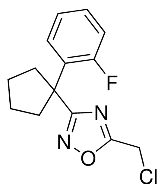 5-(Chloromethyl)-3-(1-(2-fluorophenyl)cyclopentyl)-1,2,4-oxadiazole AldrichCPR