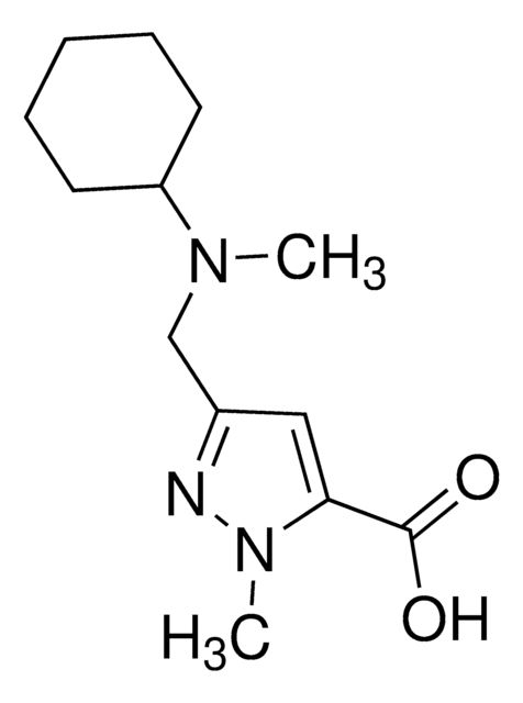 3-{[Cyclohexyl(methyl)amino]methyl}-1-methyl-1H-pyrazole-5-carboxylic acid AldrichCPR