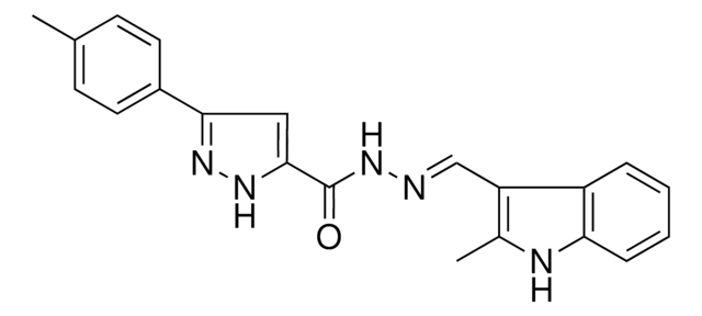 5-P-TOLYL-2H-PYRAZOLE-3-CARBOXYLIC ACID (2-ME-1H-INDOL-3-YLMETHYLENE)-HYDRAZIDE AldrichCPR