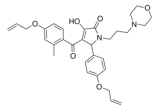 4-[4-(ALLYLOXY)-2-METHYLBENZOYL]-5-[4-(ALLYLOXY)PHENYL]-3-HYDROXY-1-[3-(4-MORPHOLINYL)PROPYL]-1,5-DIHYDRO-2H-PYRROL-2-ONE AldrichCPR