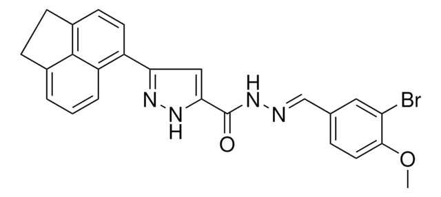 N'-[(E)-(3-BROMO-4-METHOXYPHENYL)METHYLIDENE]-3-(1,2-DIHYDRO-5-ACENAPHTHYLENYL)-1H-PYRAZOLE-5-CARBOHYDRAZIDE AldrichCPR