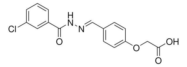 (4-(((3-CHLOROBENZOYL)HYDRAZONO)METHYL)PHENOXY)ACETIC ACID AldrichCPR