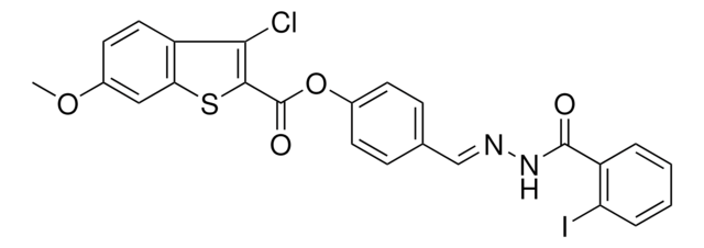 4(2-(2-IODOBENZOYL)CARBOHYDRAZONOYL)PH 3-CL-6-MEO-1-BENZOTHIOPHENE-2 ...